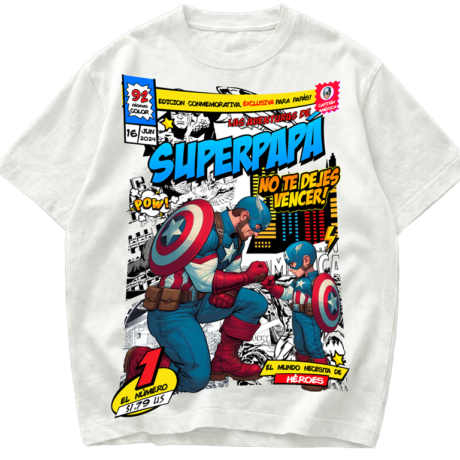 Playera Día del Padre Capitán América