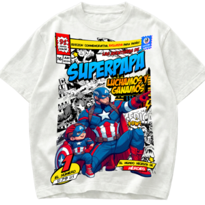Playera Día del Padre Capitán América Lucharemos