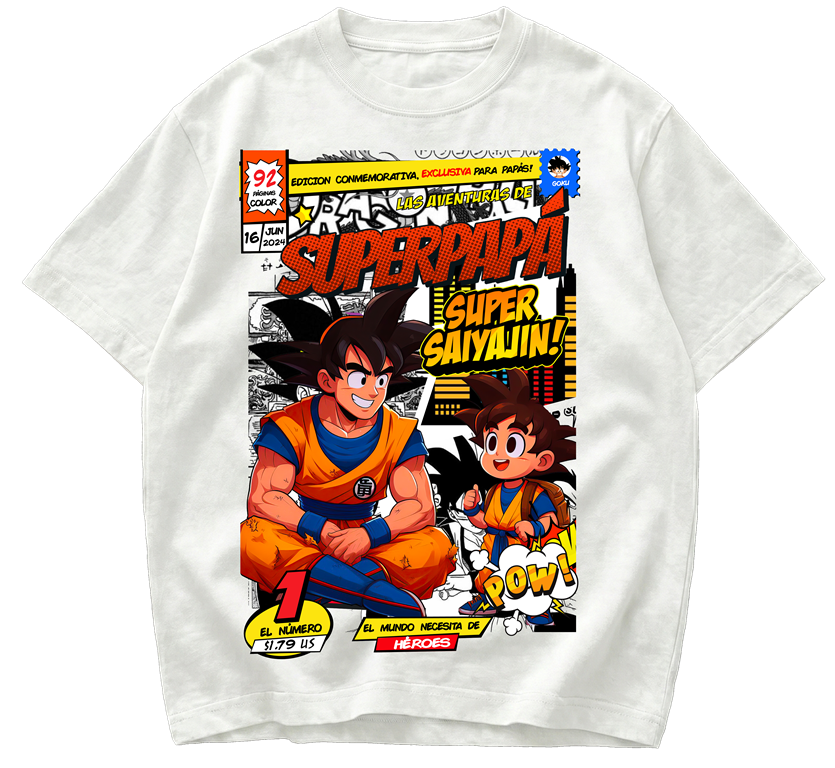 Playera Día del Padre Goku Super Saijayin