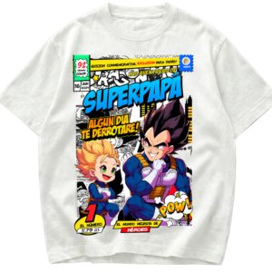 Playera Día del Padre Vegeta Te Derrotare