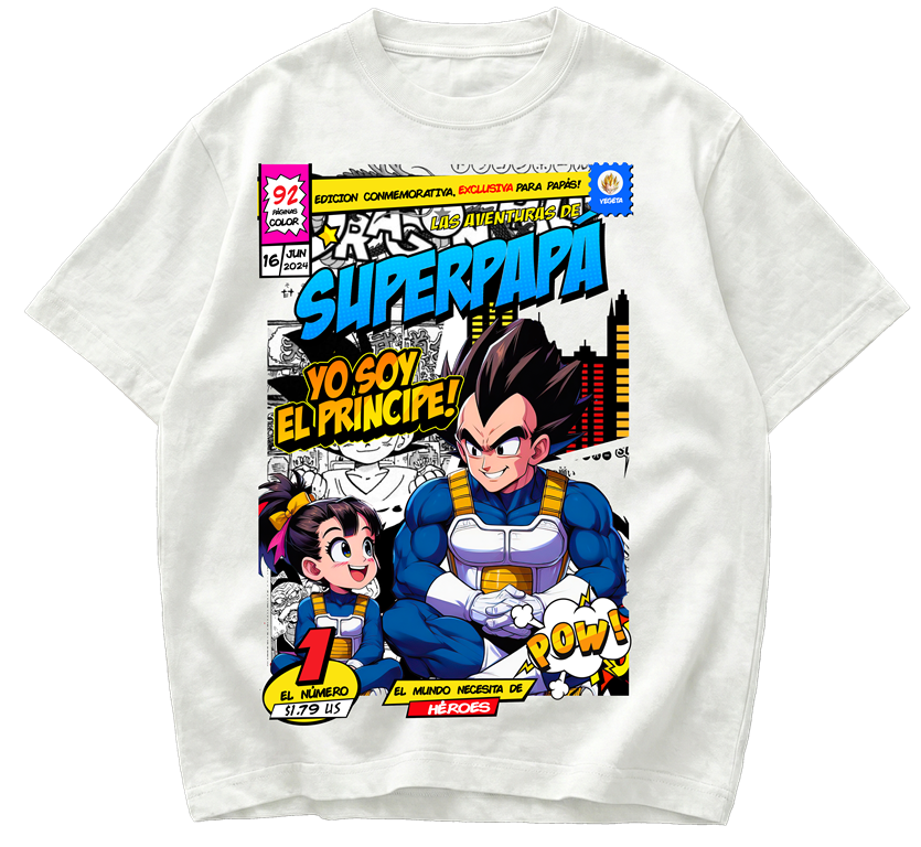 Playera Día del Padre Vegeta Soy el Principe