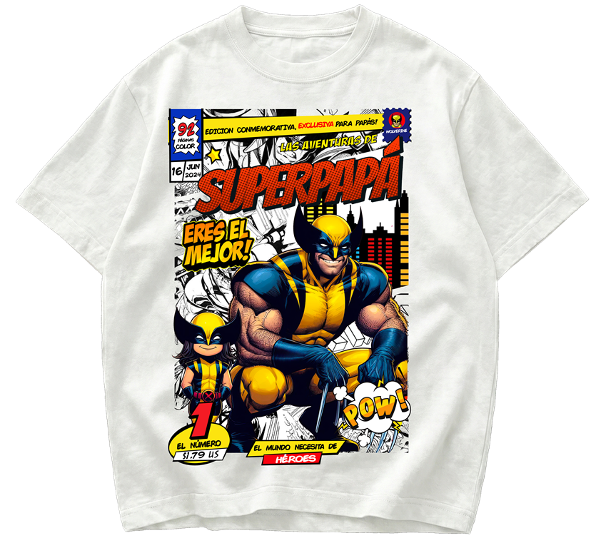 Playera Día del Padre Wolverine eres el mejor