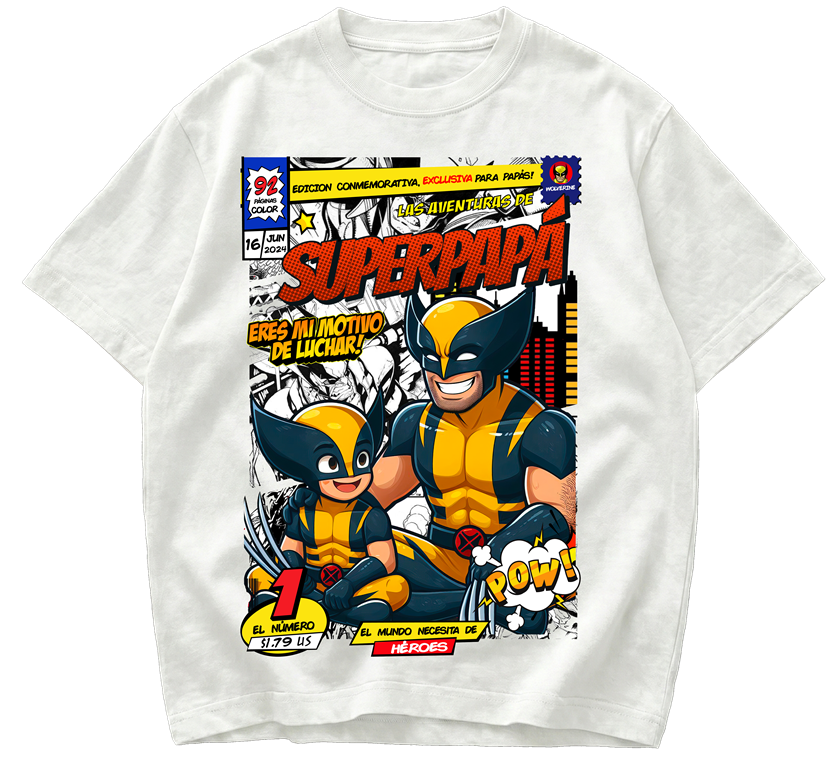 Playera Día del Padre Wolverine Mi motivo