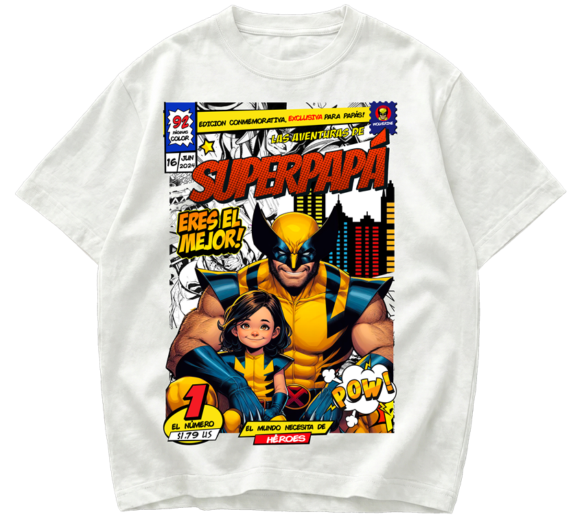 Playera Día del Padre Wolverine el mejor