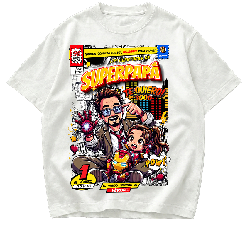 Playera Día del Padre Iron Man Love