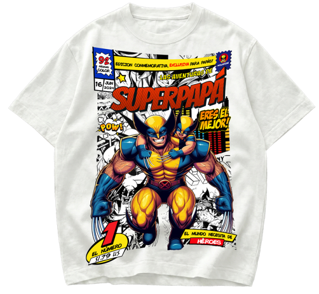 Playera Día del Padre Wolverine eres el mejor