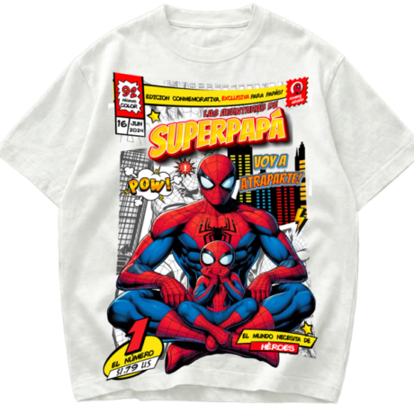 Playera Día del Padre Spiderman Voy a atraparte