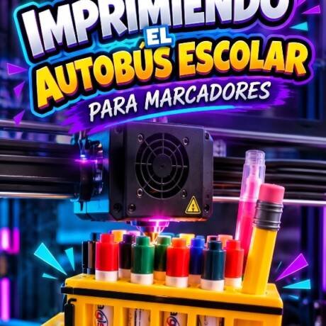 Autobús Escolar Organizador para Marcadores