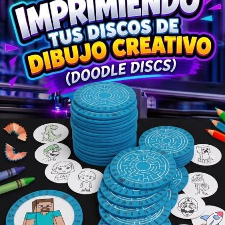 Discos de Dibujos Creativos Doodle