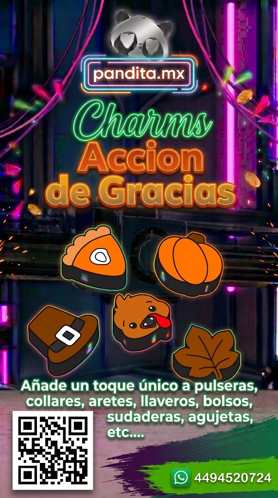 Charms Acción de Gracias 1 Pieza