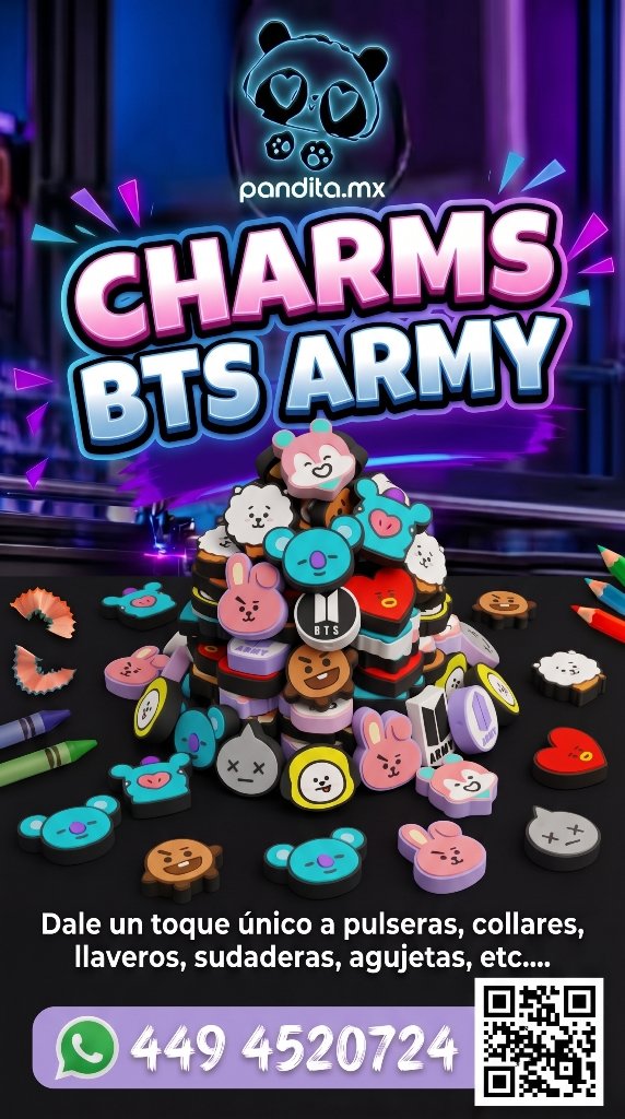 Charms BTS ARMY 1 Pieza