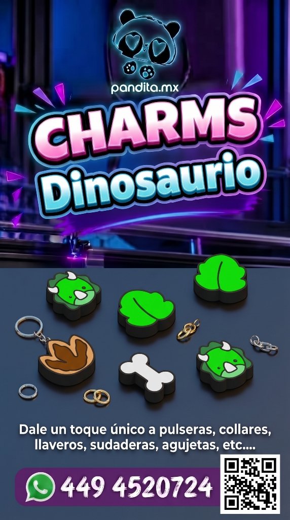 Charms Dinosaurio 1 Pieza