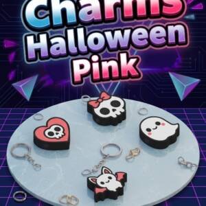 Charms Halloween Pink 1 Pieza