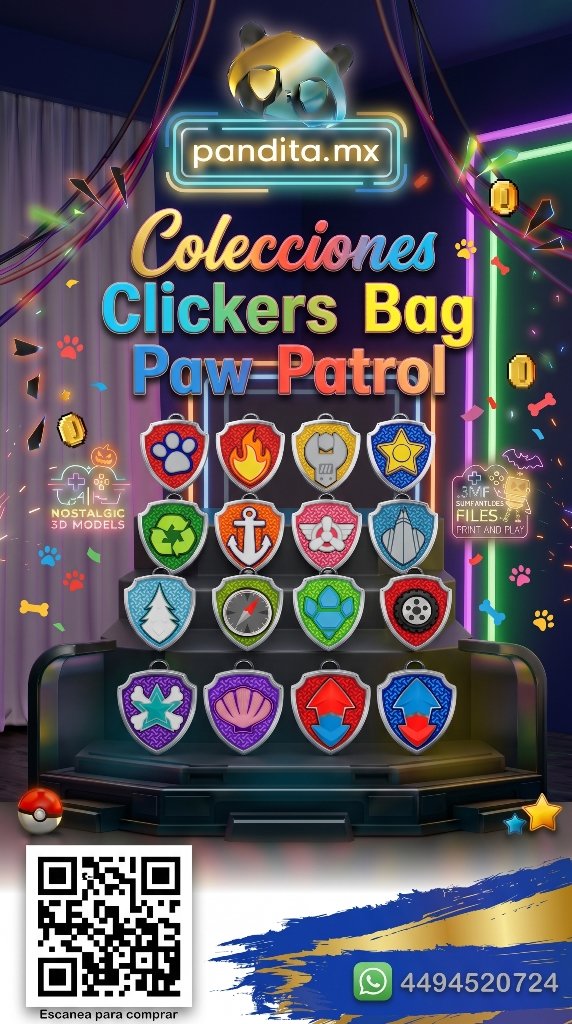 Colección Clickers Bag Paw Patrol