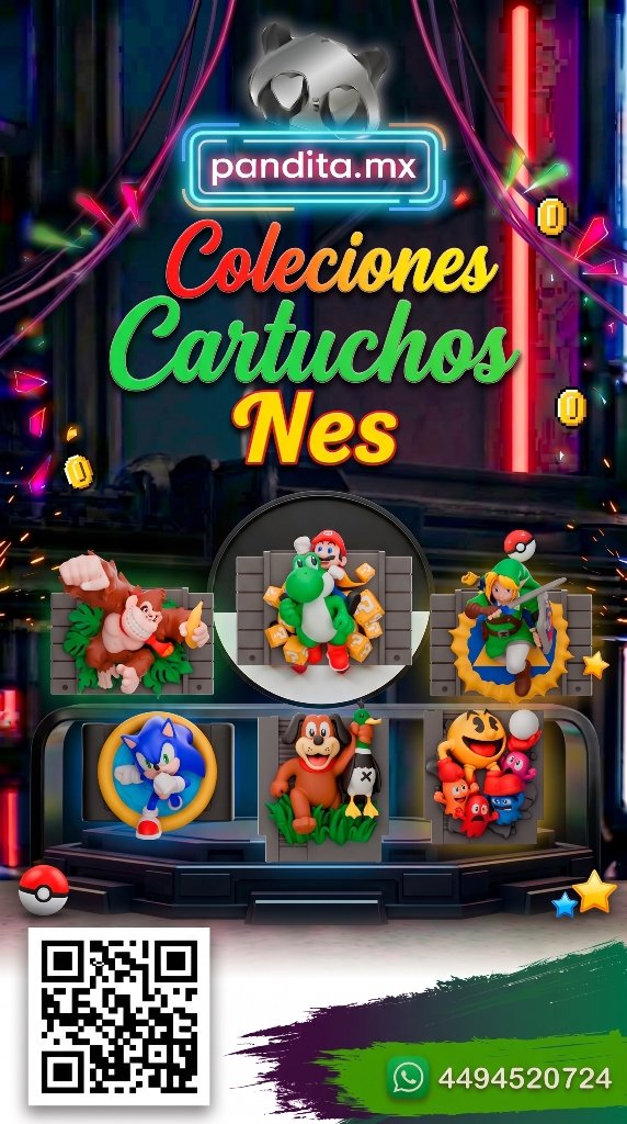 Colección Cartuchos NES Flexis