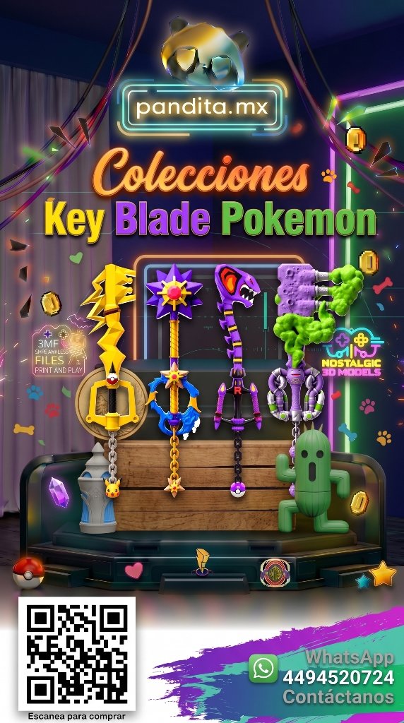 Colección Keyblade Pokémon Flexis