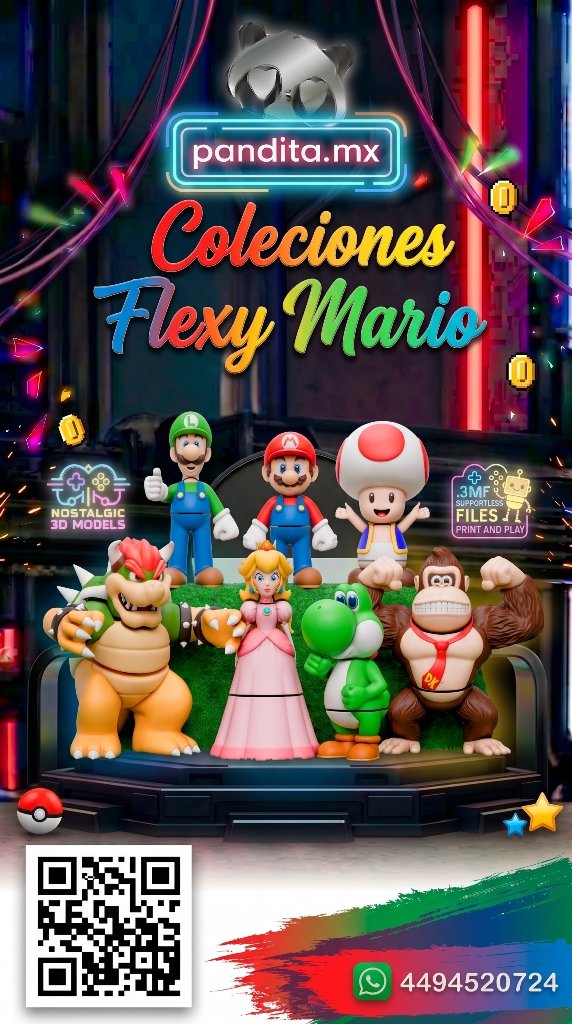Colección Kirby Mario Flexis