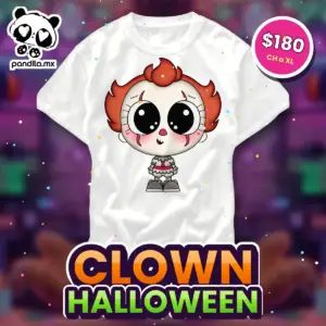 Playera Clown Blanca - pandita.mx