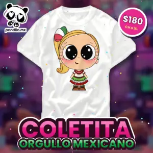 Playera Coletita Blanca - pandita.mx