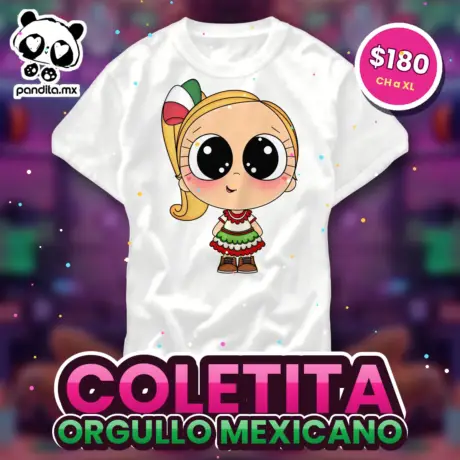 Playera Coletita Blanca - pandita.mx