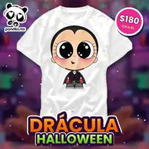 Playera Drácula Blanca - pandita.mx