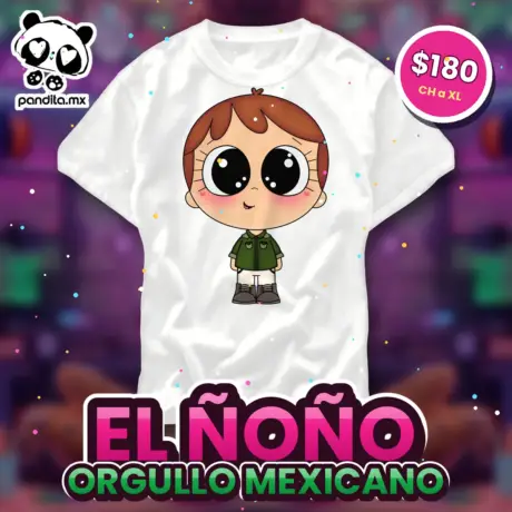 Playera El Ñoño Blanca - pandita.mx