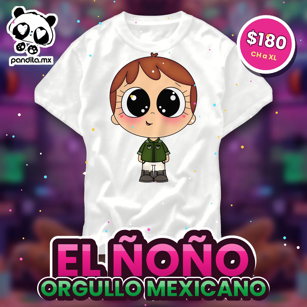 Playera El Ñoño Blanca - pandita.mx