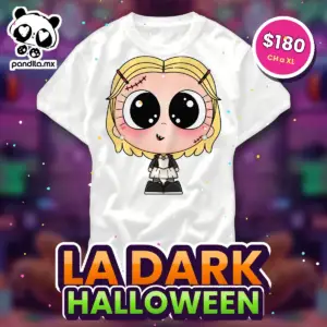 Playera La Dark Blanca - pandita.mx