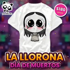 Playera La Llorona Blanca - pandita.mx