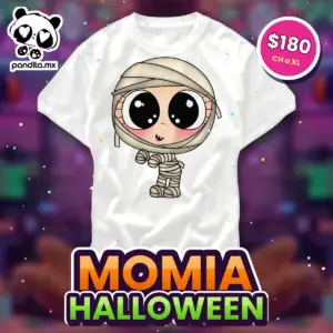Playera Momia Blanca - pandita.mx