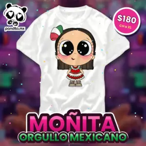 Playera Moñita Blanca - pandita.mx