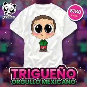Playera Trigueño Blanca - pandita.mx