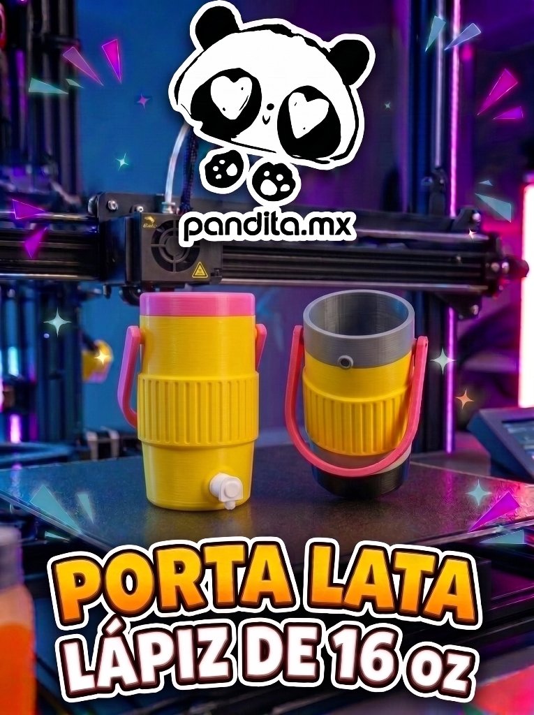 Porta Lata Lápiz y Abre Latas 16 Onzas