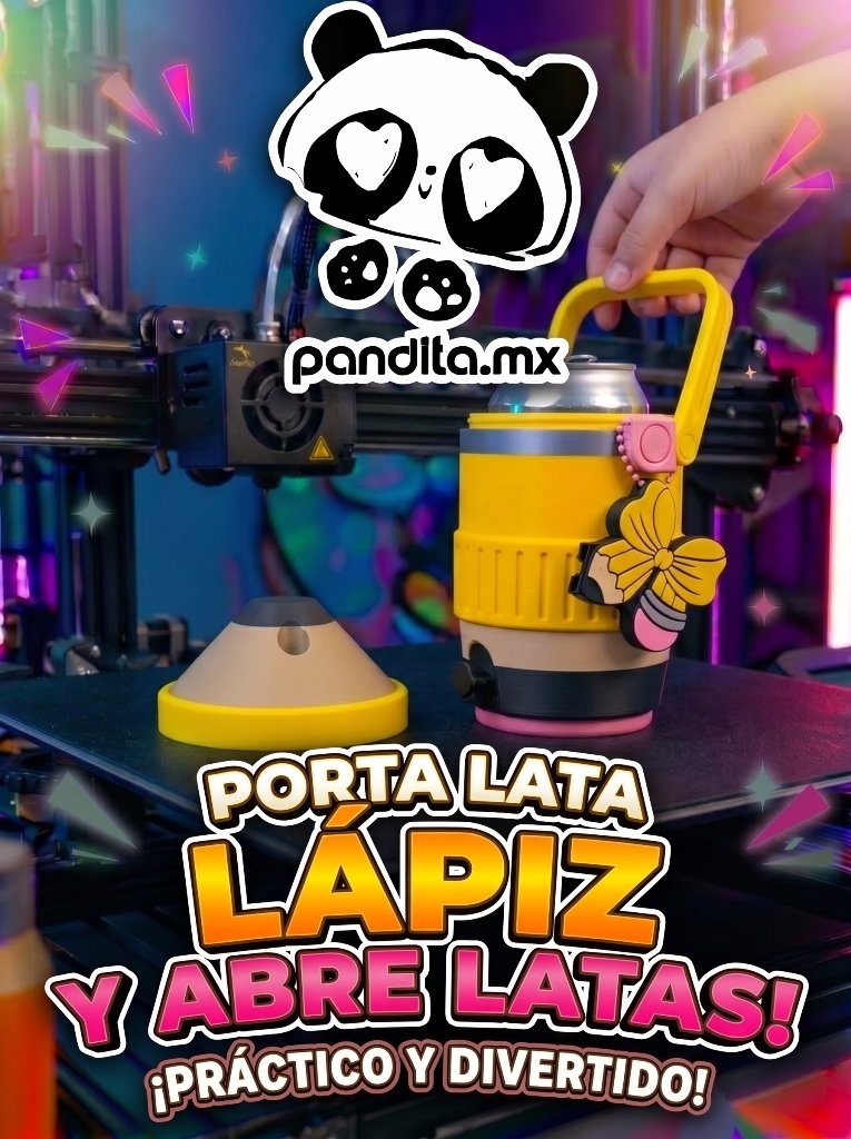 Porta Lata Lápiz y Abre Latas
